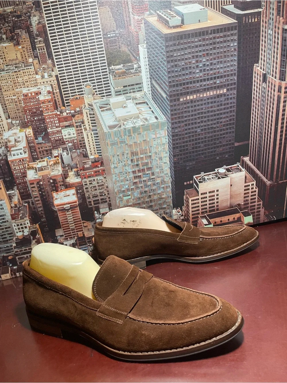 Peter Millar Madison Penny Loafer Brown Men’s Size 11.5 Suede